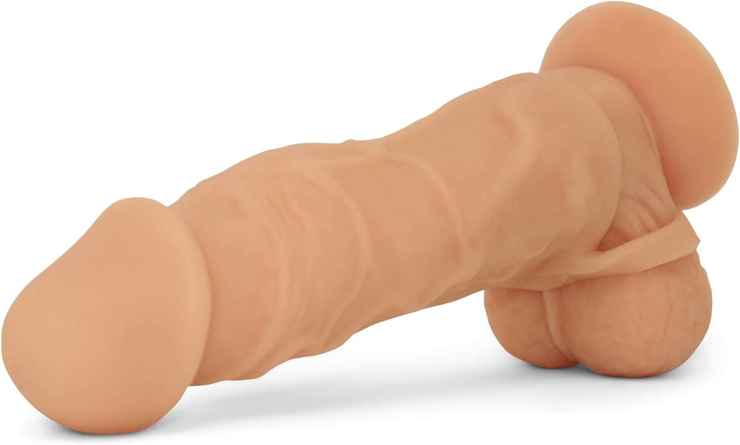 Natural Penis Extension Sleeve for Men by , 6.5 Inch Realistic Medical Grade Silicone Erection Enhancing Cock Sheath, Flesh Color