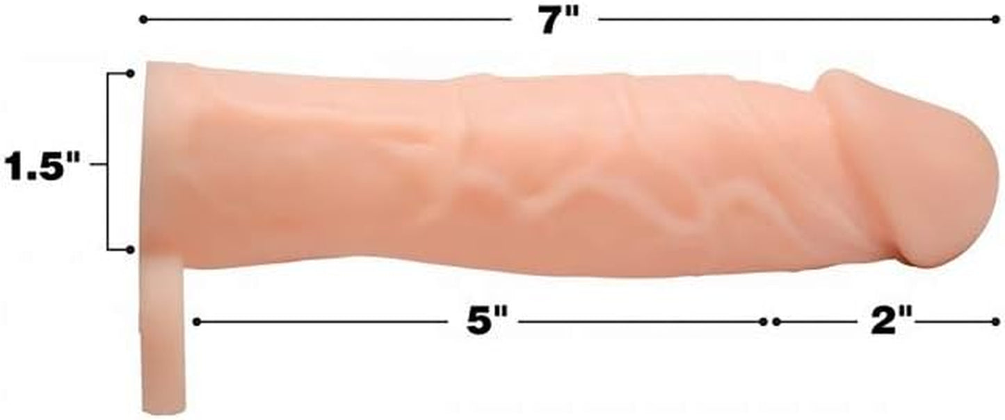 2 Inch Silicone Penis Extension 1 Count
