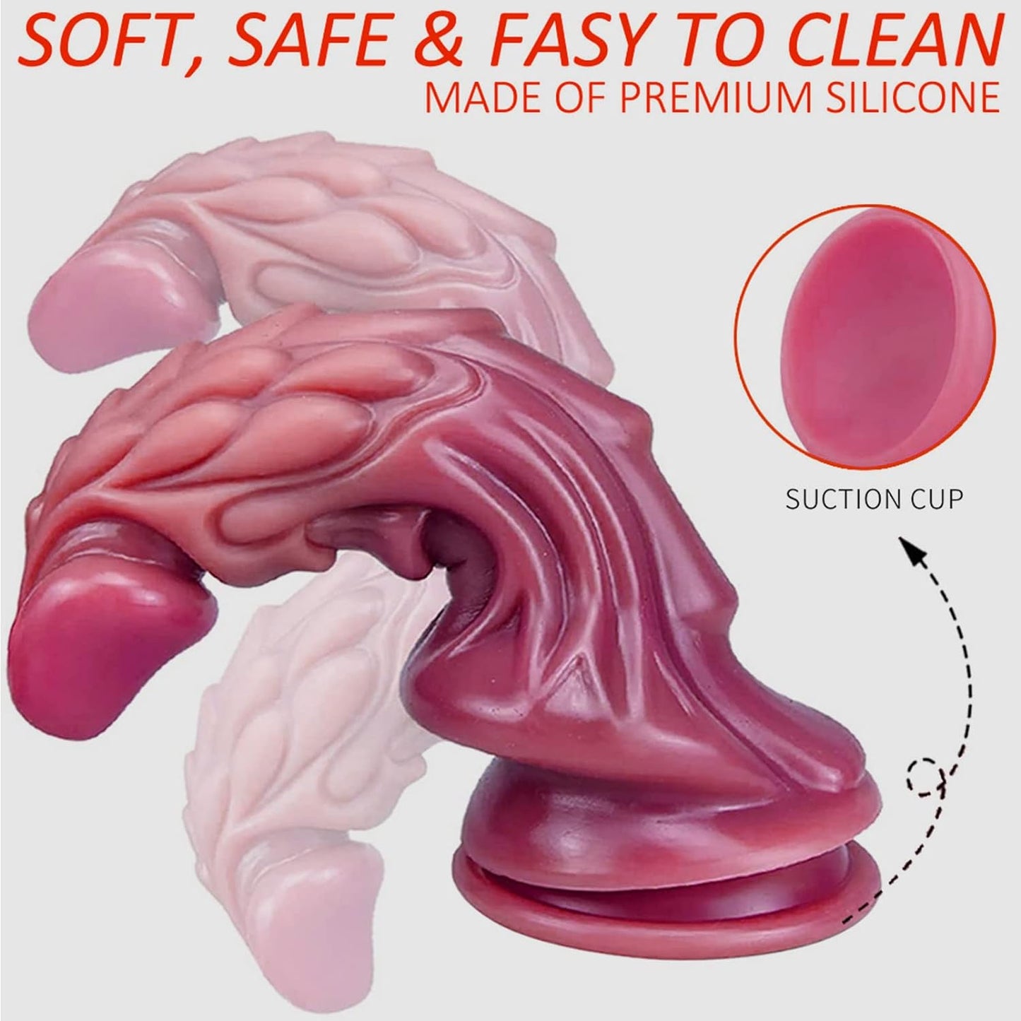 Realistic Big Dildo for Women - 7.5 Inches, Silicone, Waterproof, G-Spot & Anal Sex Toy, Soft Texture, Skinny & Flexible, Suitable for Women'S Big Toys, Couples' Games