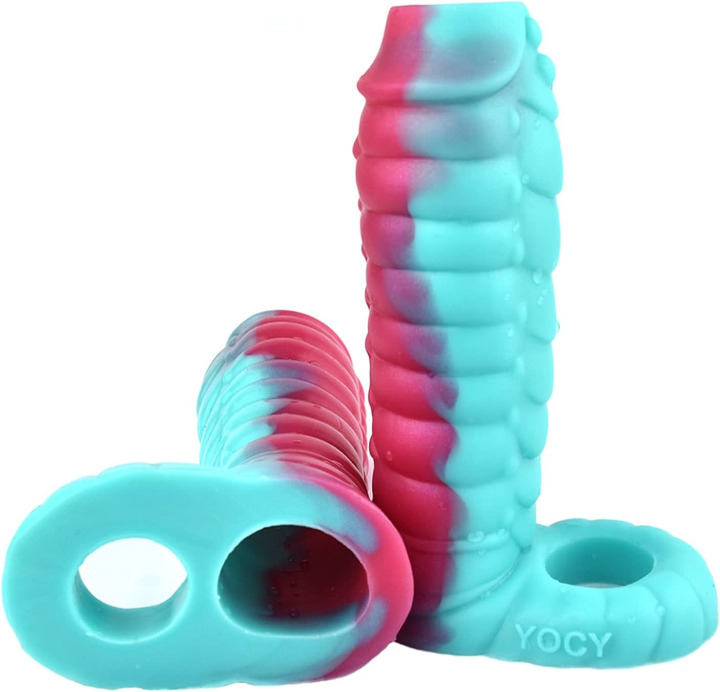 5.9" Silicone Dragon Penis Sleeve Male Penis Enlargement Sleeve, Penis Enlarger Sleeve with Cock Ring, Realistic Penis Sheath Male Adult Sex Toy (Colorful)