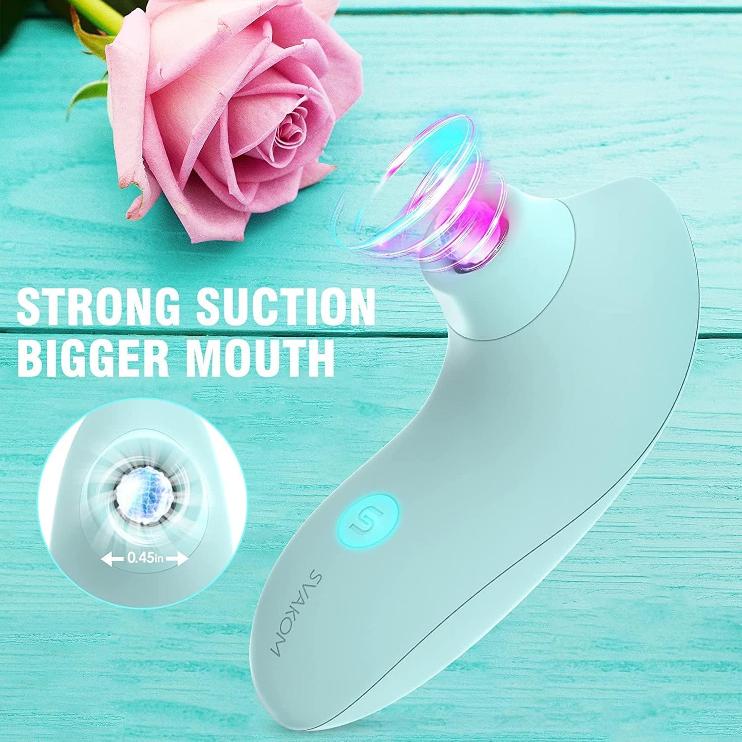 App-Remote Sucking Vibrator Sex Toys -  Pulse Pure Clit Sucker Vibe & Remote Nipple Clitoral Vibrators with 5*5 Suction - Rose Toy Stimulator Female Dildo Personal Massager Adult Toys for Women…