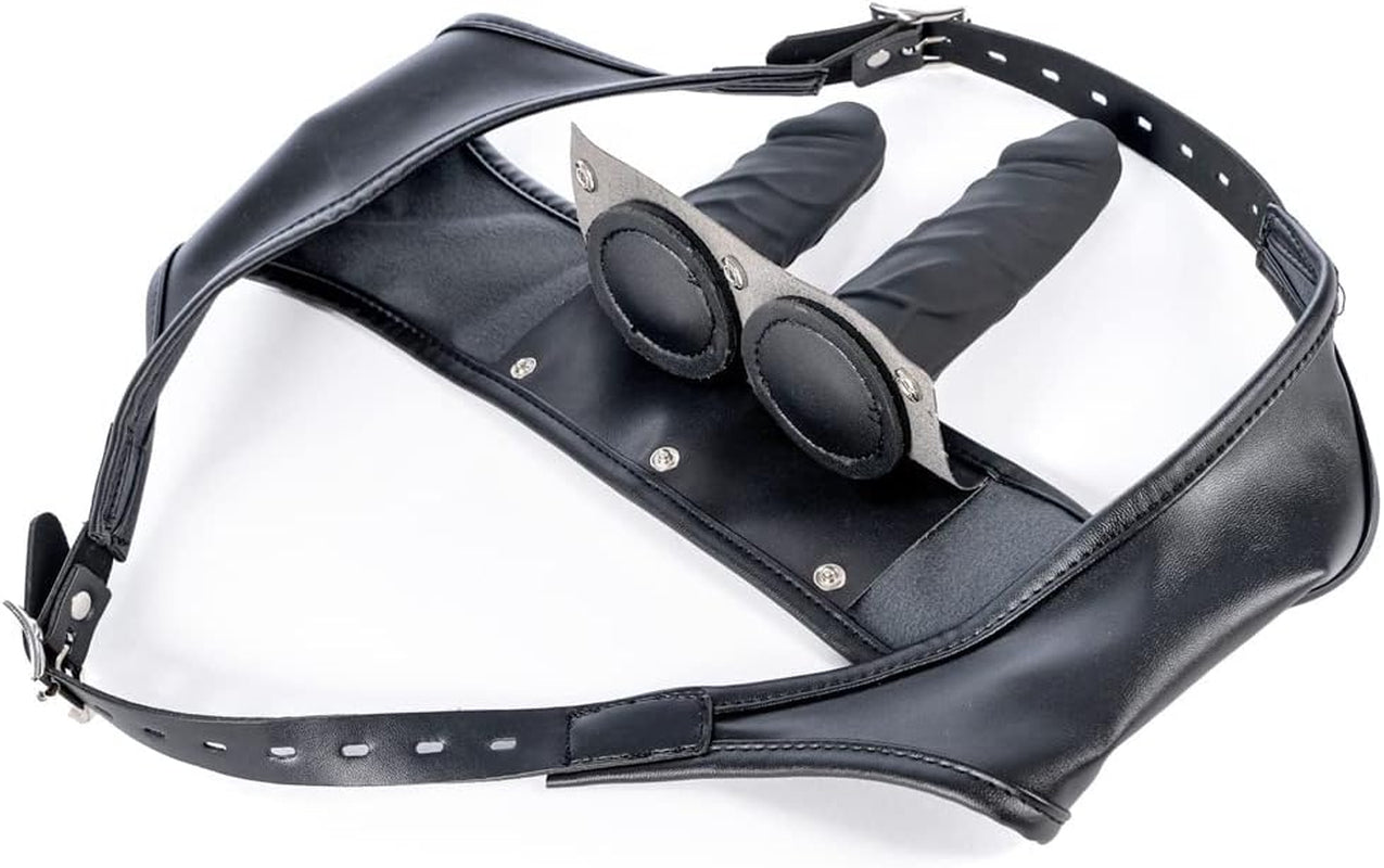 Strap-On Set Dildo Pants 2 Removeable Silicone Dildos, G Spot Anus Stimulator Vagina Masturbator for Women Couples