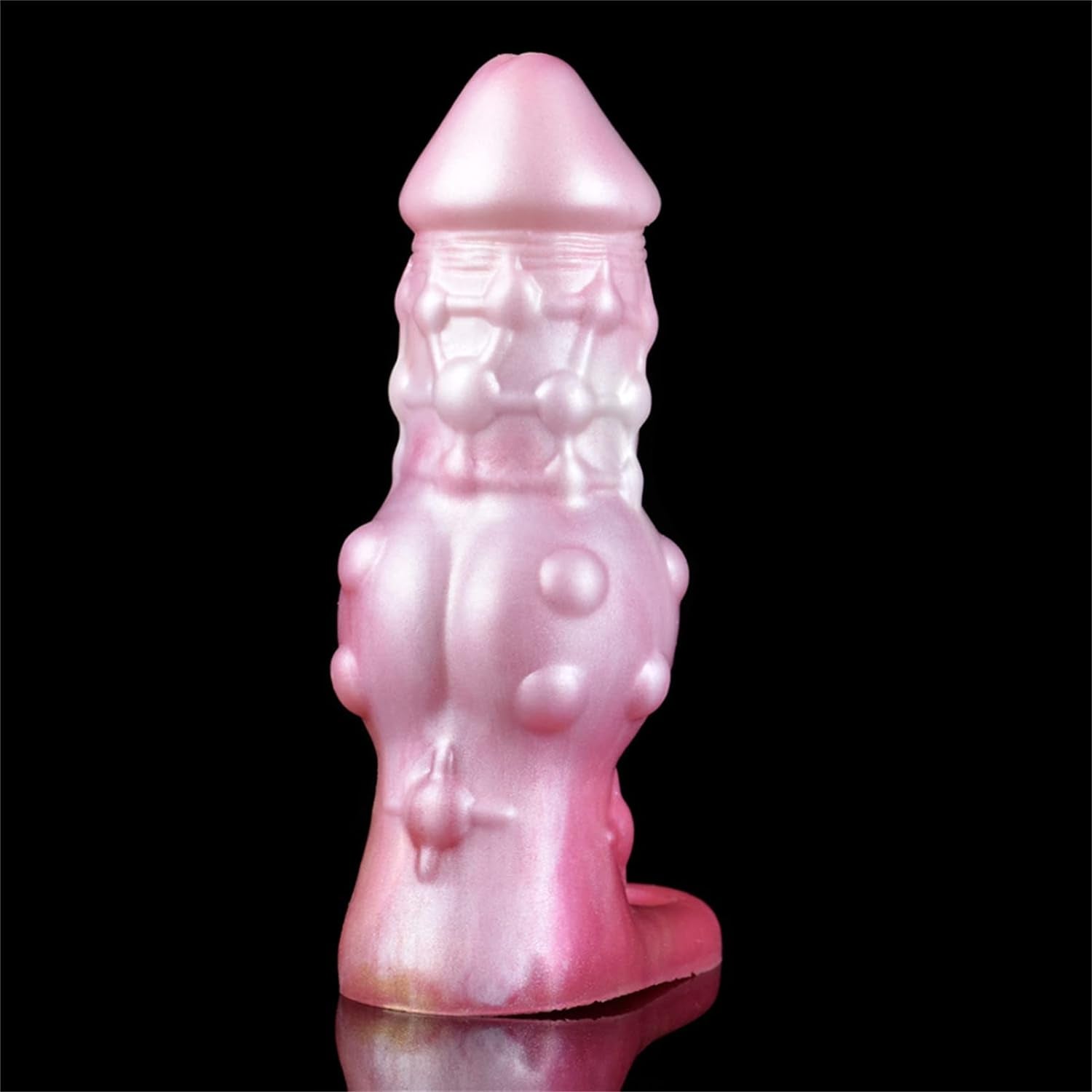 7.16" Monster Penis Sleeve Enlarger Silicone Penis Extension Sleeve with Cock Ring, Soft Men Penis Extender Cock Enlargement Male Adult Sex Toy