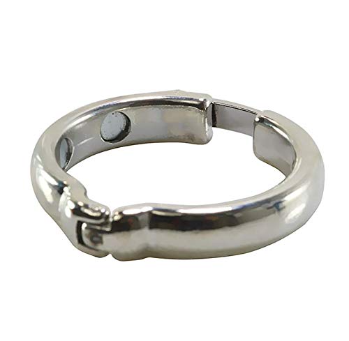 Adjustable Size (27-30mm) Stainless Steel Metal Ring Men's Recovery Ring -