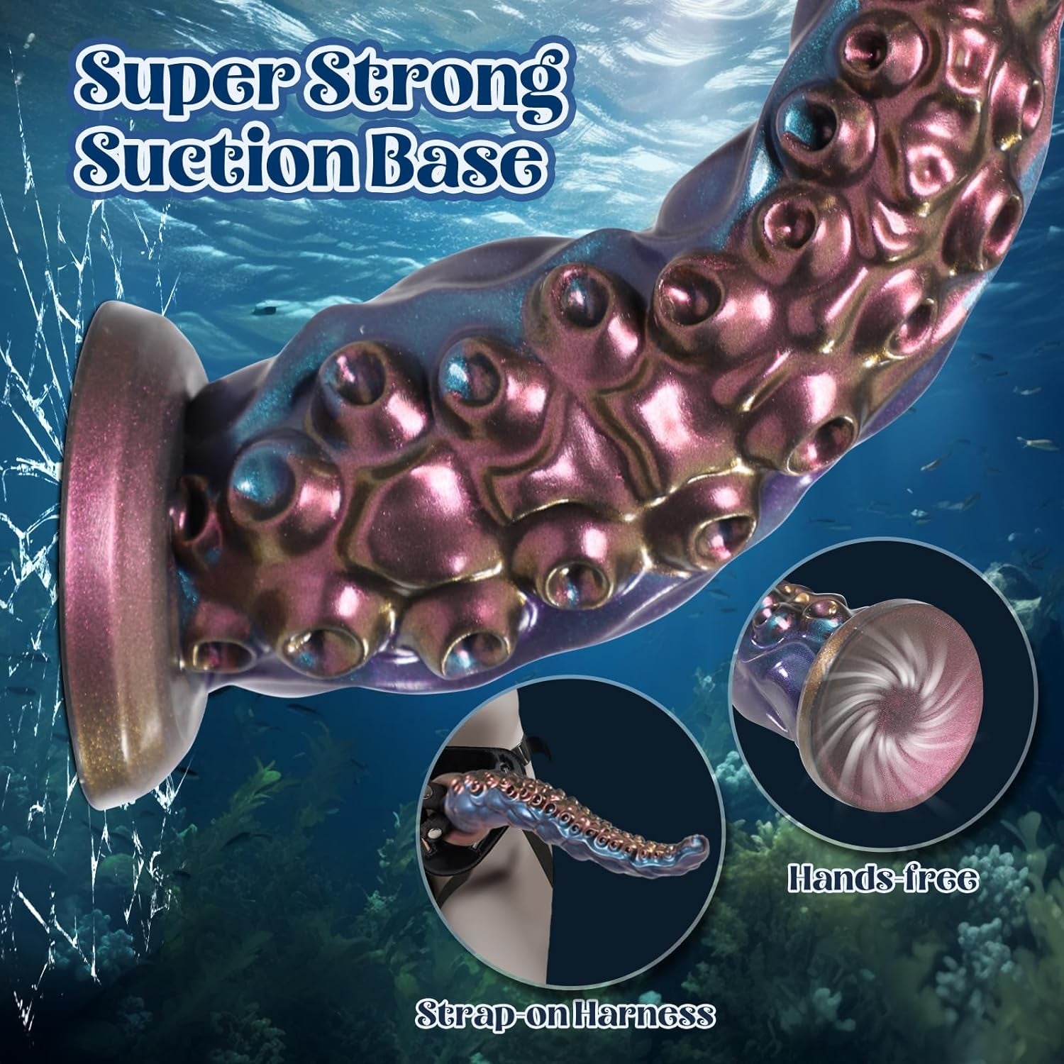 Anal Tentacle Dildo Adult Sex Toys - 10.6" Huge Monster Long Dildo Anal Plug for U & G-Spot, Anal Toys with Strong Suction Cup, Fantasy Dildo Adult Sex Toys & Games for Men Women Couples