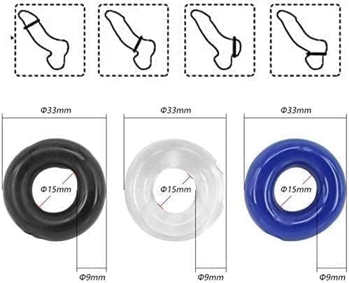 New Silicone Cock Ring Kit Erection Enhancing Pack Black, Soft Stretchy Portable Penis Ring Set, Last Longer and Get Harder for Men Couples Women Hoodies