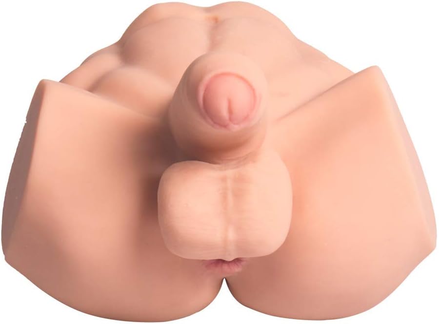 3D Silicone Sex Doll Reality Male Love Doll Torso Male Fake Penis Real Butt Tight Anus Injection Adult Sex Toy Woman