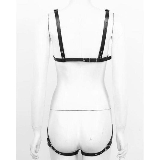 Harness for Women Sexy BDSM Bondage Sex Toys for Woman Leather Body Halter Neck Black Cage Sexy Lingerie for Couples Cosplay