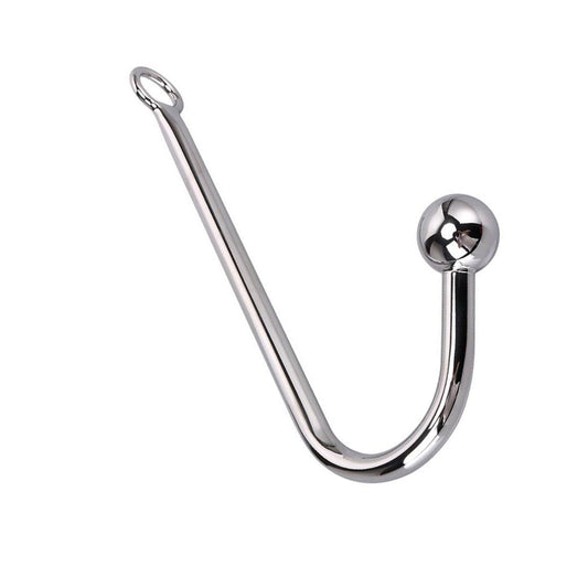 Anal Hook Sex Toys Stainless Steel Solid Metal Anal Hook for LoverUnisex Rope Hook Products with 1 Bead