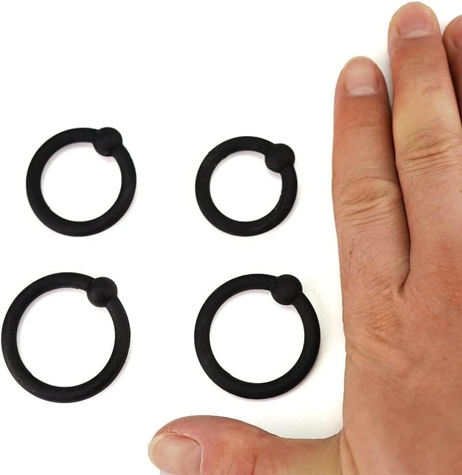 New Silicone Cock Ring Kit Erection Enhancing Pack Black, Soft Stretchy Portable Penis Ring Set, Last Longer and Get Harder for Men Couples Women Hoodies