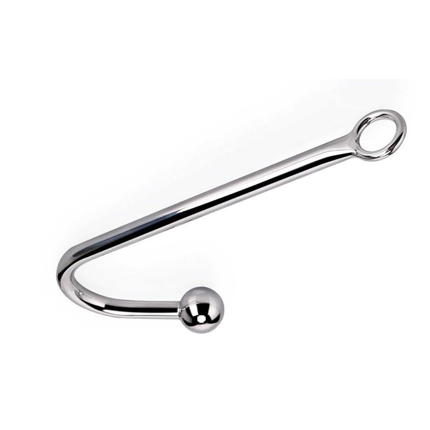 Anal Hook Sex Toys Stainless Steel Solid Metal Anal Hook for LoverUnisex Rope Hook Products with 1 Bead