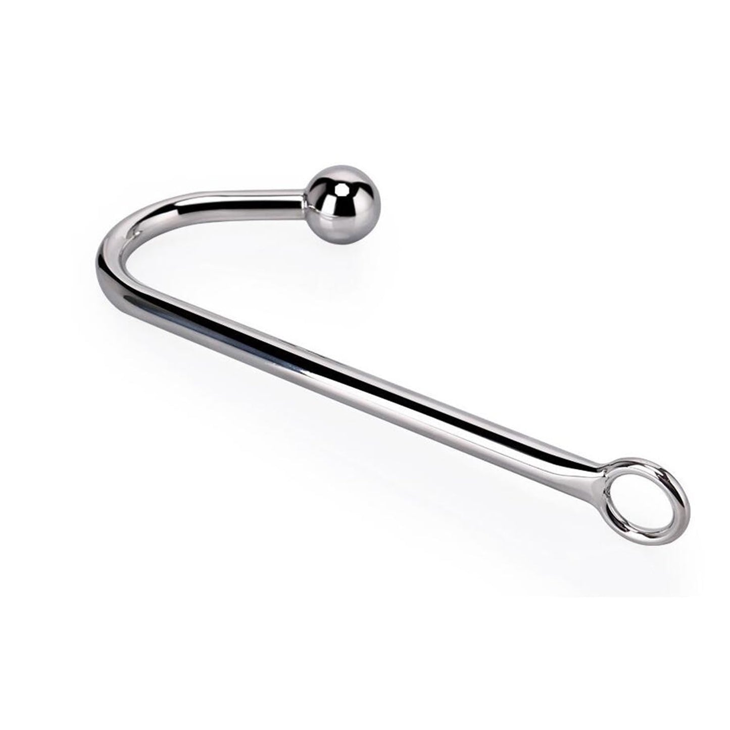 Anal Hook Sex Toys Stainless Steel Solid Metal Anal Hook for LoverUnisex Rope Hook Products with 1 Bead