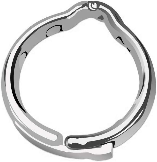 FST Metal Cock Ring Adjustable Width Penis Ring Delayed Ejaculation Enhanced Erection Bondage Ring Adult Sex Toys for Male (Medium)