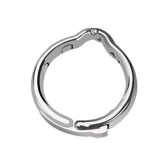 FST Metal Cock Ring Adjustable Width Penis Ring Delayed Ejaculation Enhanced Erection Bondage Ring Adult Sex Toys for Male (Medium)