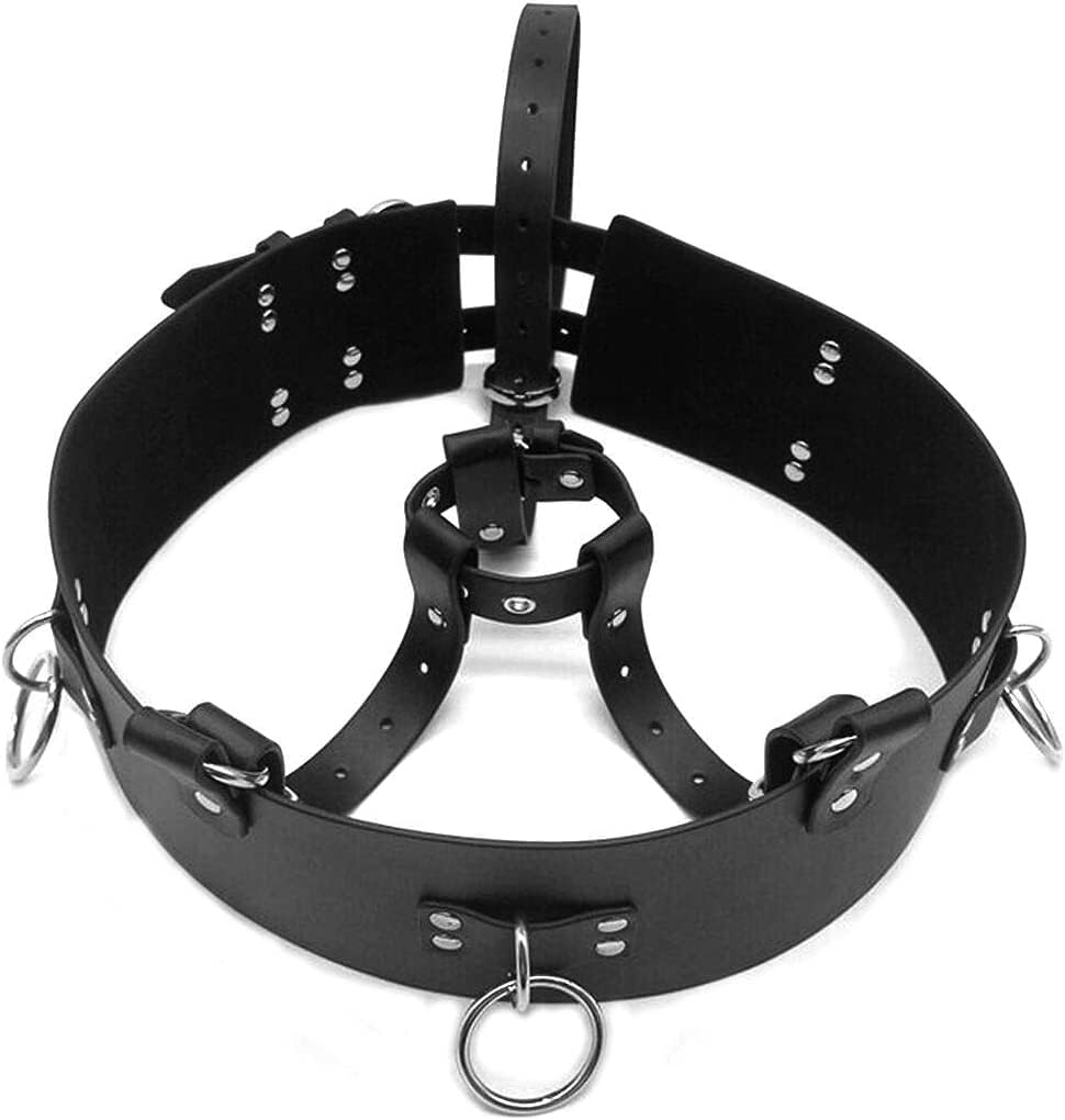 BDSM Bondage Restraints, Forced Vibrator Wand Belt Strap Harness Holder Tie for Women Adjustable, Adult Sex Toys for Couple (Wand Or Vibrator Not Included)