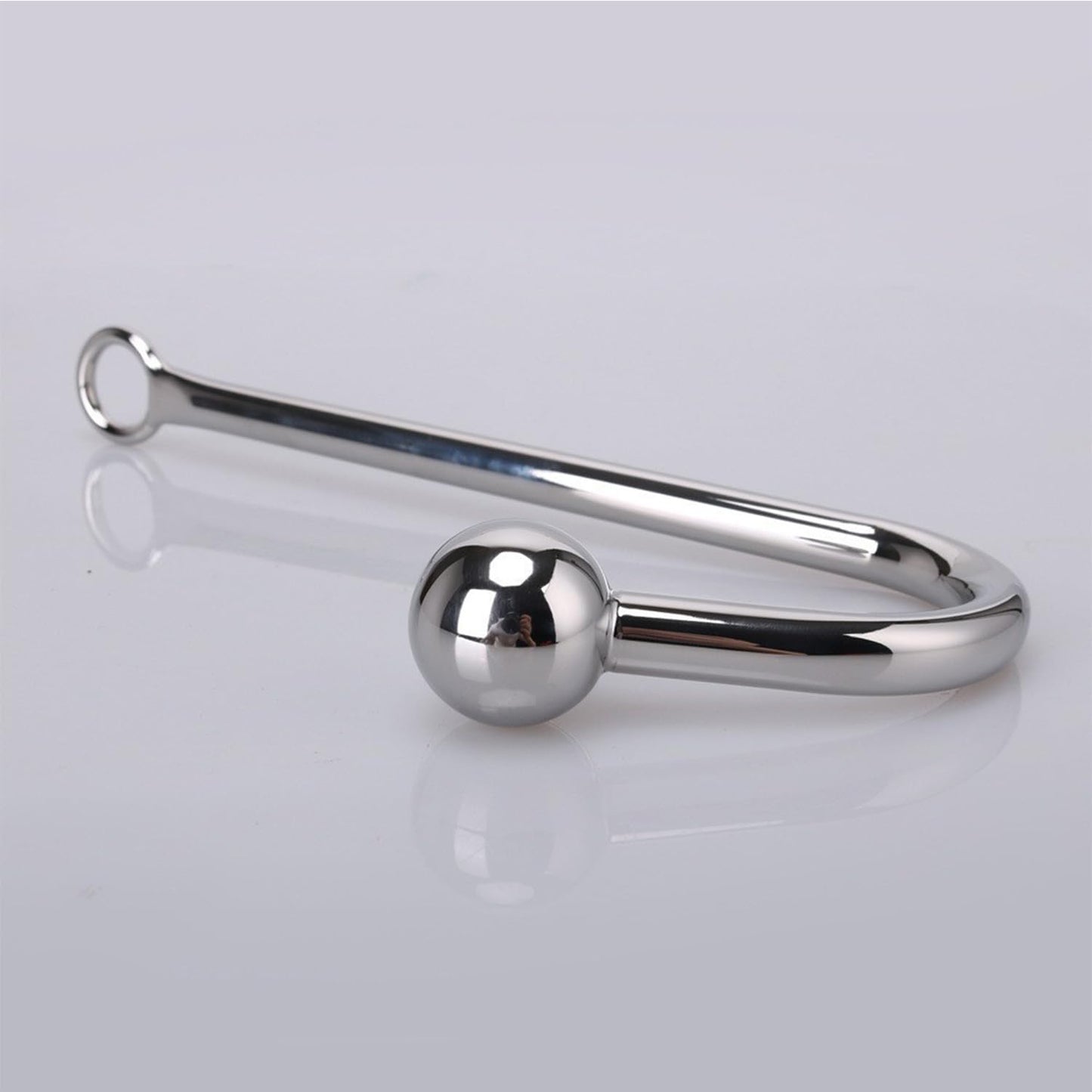 Anal Hook Sex Toys Stainless Steel Solid Metal Anal Hook for LoverUnisex Rope Hook Products with 1 Bead