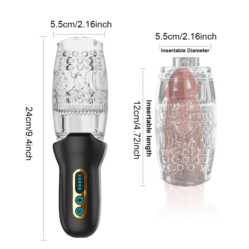 Pocket Pussy Automatic Male Masterburbter Cup Hands Free Male Self Masterburbaters Auto Rotation Underwear BlowjobSex Machine for Male Masturbator Sex Toys for Men Pocket Pussy Silicone Sleeve Sweater