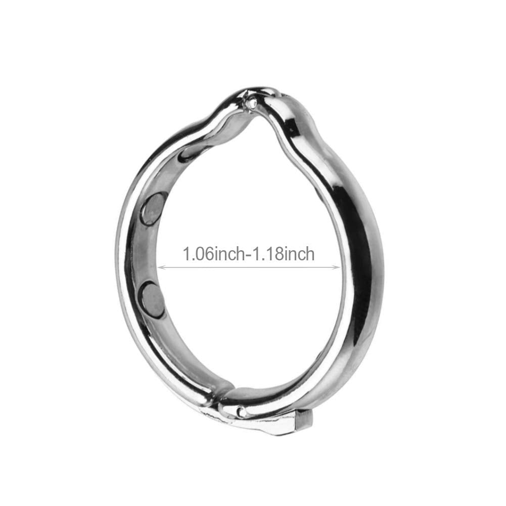 FST Metal Cock Ring Adjustable Width Penis Ring Delayed Ejaculation Enhanced Erection Bondage Ring Adult Sex Toys for Male (Medium)