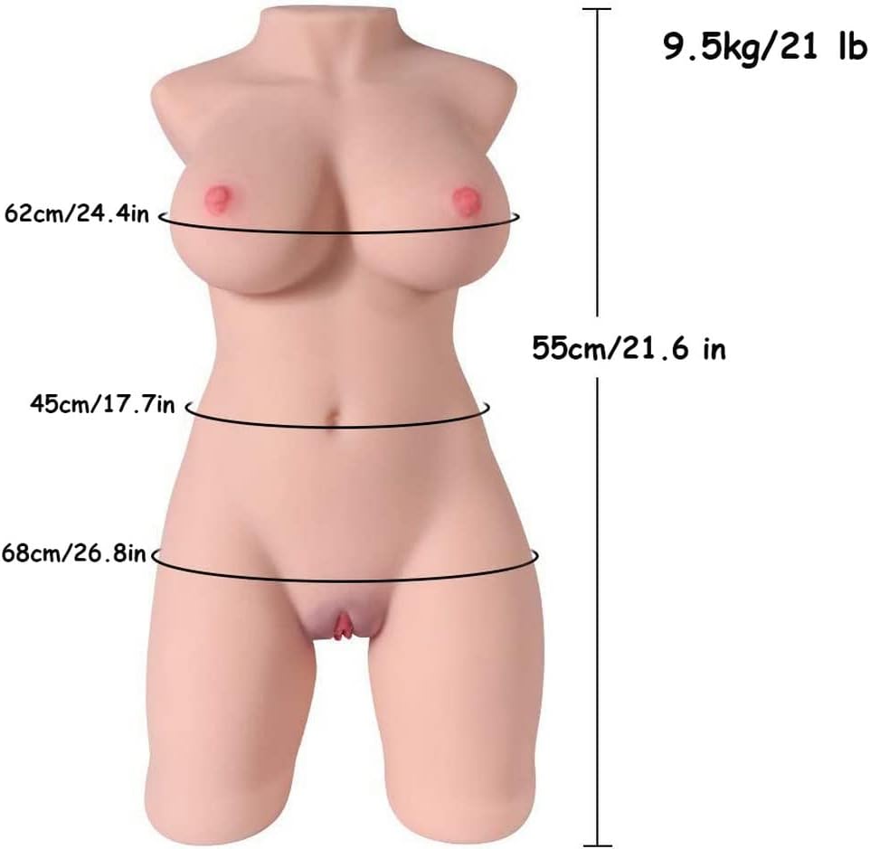 BURSTILA silicone torso doll sex toy for men Masturbation vagina pussy sex doll vagina anal sex Ships from Canada adult sex toy 9kg