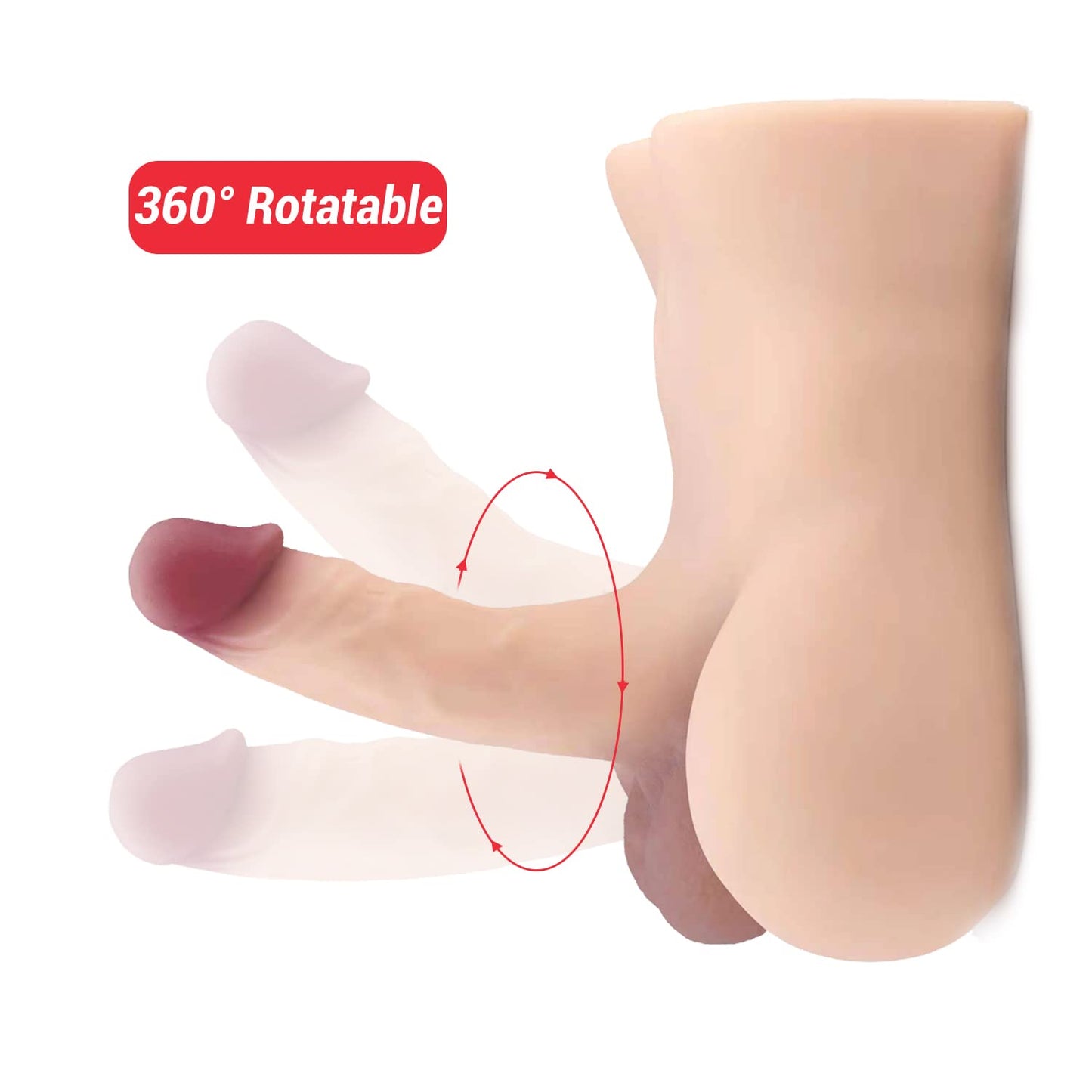 Sex Torso Doll with 8.7inch Flexible Realistic Dildo for Women Masturbation, Men Sex Dolls for Women Tight Anal Hole Sex Huge Cock for Female, Unisex Masturbator Sex Toy for Women Gay Couple 6.6LB