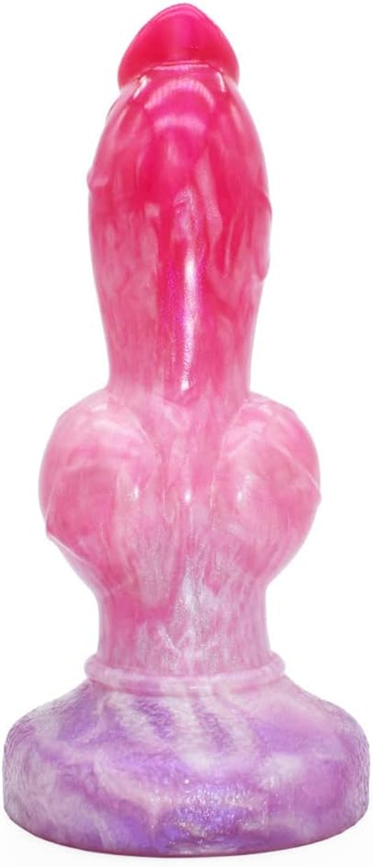 Silicone Wolf Dildo with Knot Thick Anal Dildo Strong Suction Cup Dildo Anal Toy Anal Plug Fantasy G Spot Dragon Dildo Adult Sex Toy for Women Men