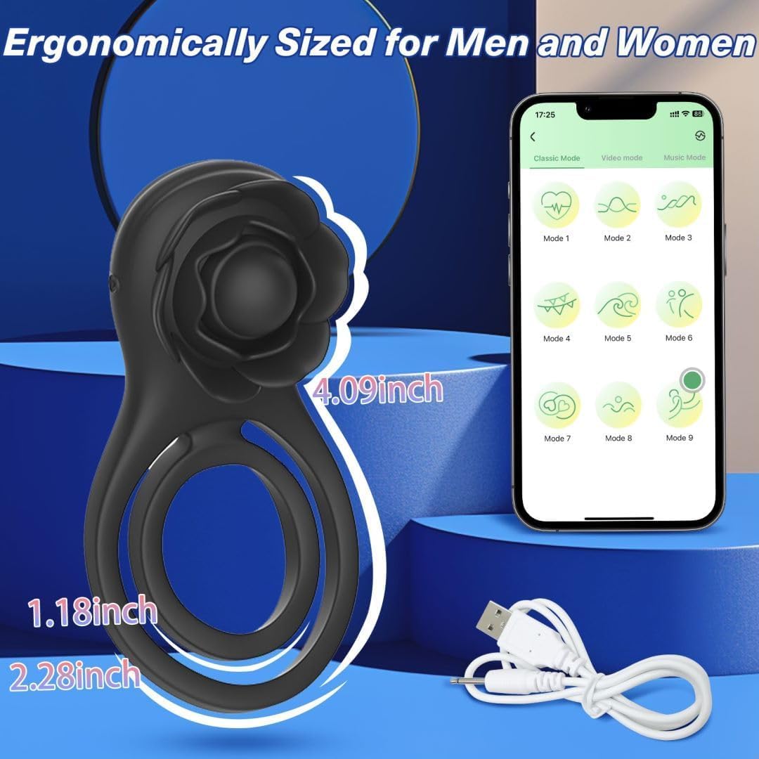 Newly Silicone Cock Ring Kit Erection Enhancing Pack Black, Soft Stretchy Portable Penis Ring Set, Last Longer and Get Harder for Men Couples Women sweater