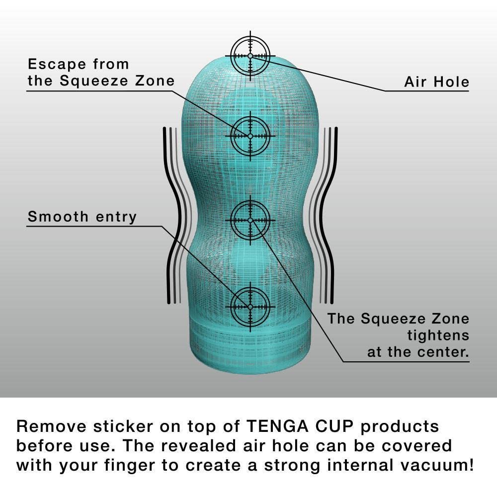 Tenga COOL Original Vacuum CUP TOC-201C Disposable Male Masturbator, Blue