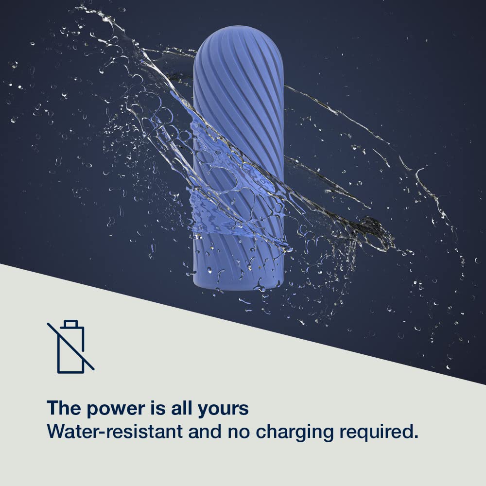 Arcwave Ghost Male Stroker - Male Masturbator with 4 Inch Reversible Sleeve - Multi-Textured Penis Sleeve - Clean Tech Silicone - Reusable & Easy Clean Adult Sex Toy - Blue