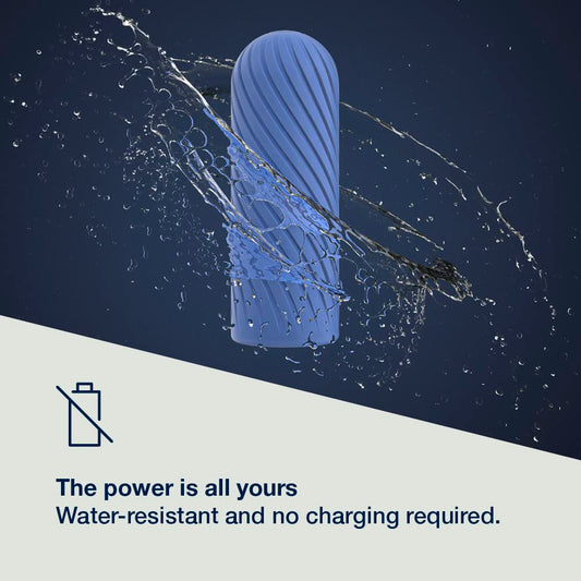 Arcwave Ghost Male Stroker - Male Masturbator with 4 Inch Reversible Sleeve - Multi-Textured Penis Sleeve - Clean Tech Silicone - Reusable & Easy Clean Adult Sex Toy - Blue