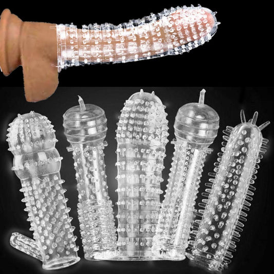 Repeated Male Extension Sleeve Kit, Soft, Easy, Transparent, Transparent, Suitable for Appropriate