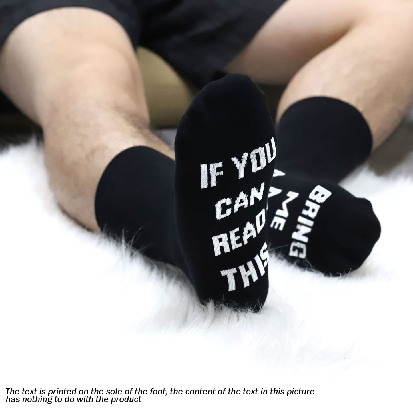 TSOTMO Tied Up Adult Sex Socks Couple Foreplay BDSM Erotic Gift Date Night Game Gift I'd Rather Be Tied Up and Choked Socks (C.Tied Up)