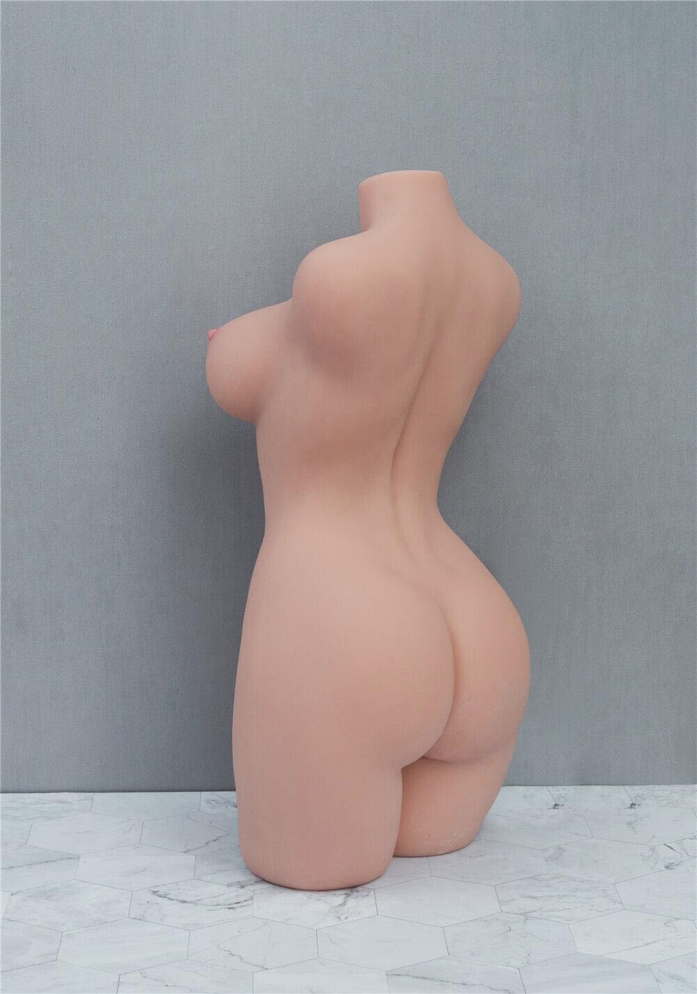 Lifelike Sex Doll Torso Male Masturbator with Big Boobs Butt Tight Vaginal Anal,Female Torso Love Doll Adult Male Sex Toys for Men Hands Free Sex Fun (9kg)