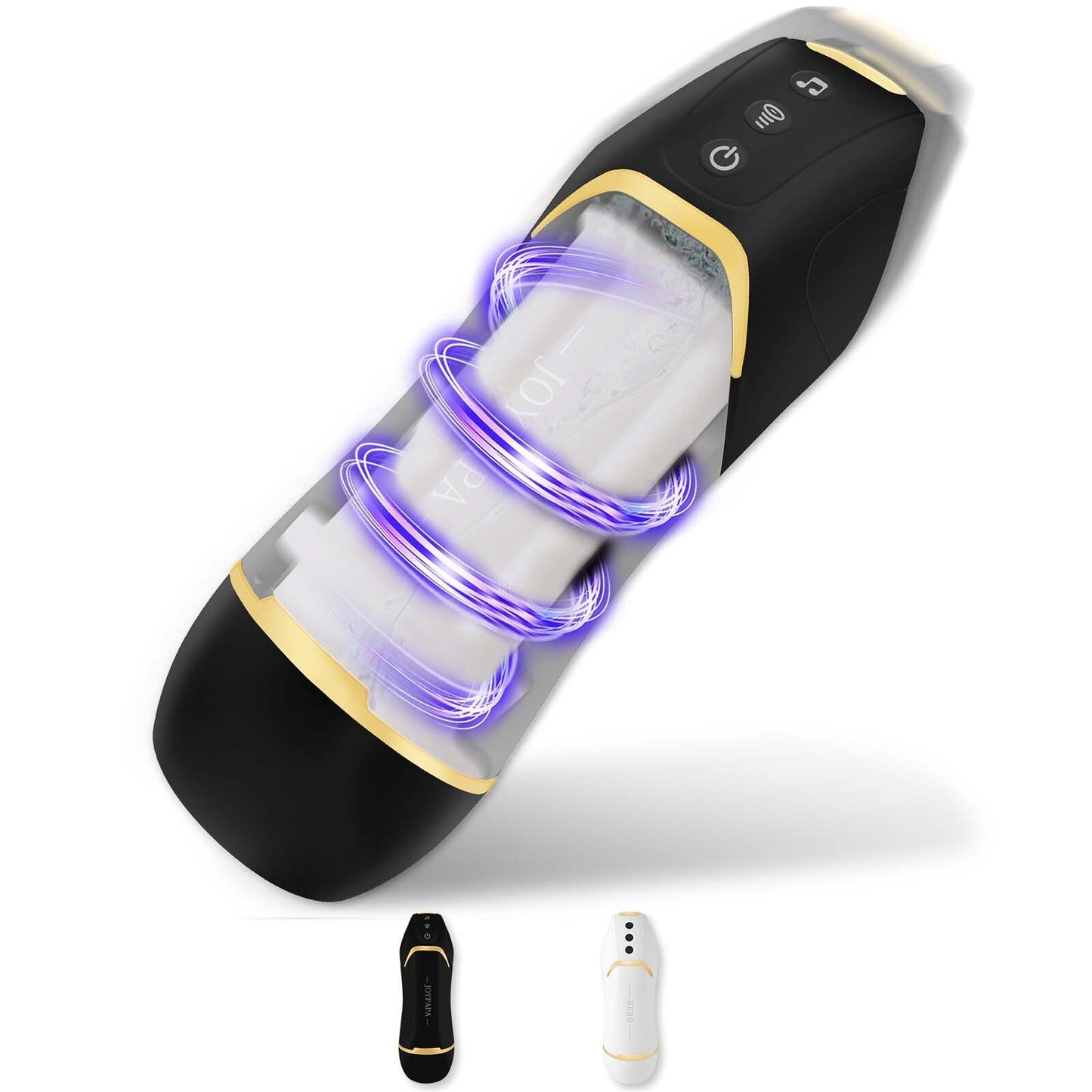 Automatic Male Masturbator Cup, Electric Pocket Puss y Vagina Blowjob Stroker with 10 Rotating 3 Vacuum Suction Modes Toy Adult Sex Toys for Men Silicone Peni s Trainer Gift (Beginner Level Gentle) (Black-A)