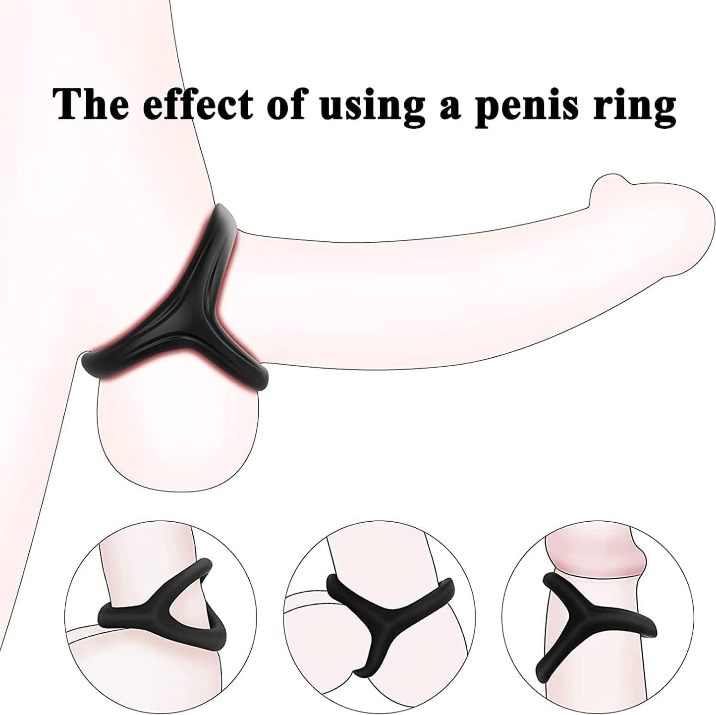 Silicone O-Ring- Cock Rings for Men Rubber Cock Rings Penis Rings Soft Silicone for Couples Penis Rings for Men for Men Sex Toys for Couples Hoodies