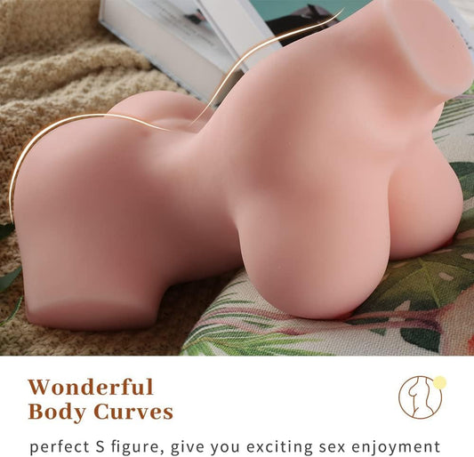 6.6LB Sex Doll Male Masturbator for Men, 3 in 1 Sex Doll Torso Realistic Sex Doll with Big Boobs, Adult Love Doll Torso Doll for Male Masturbation Sex Toy