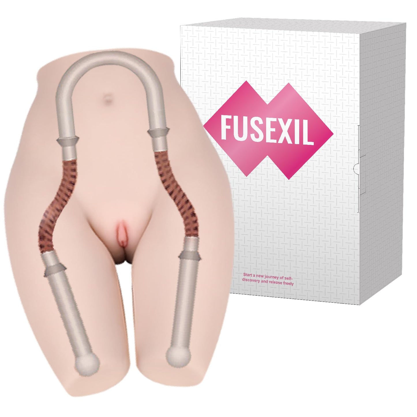 Male Masturbators Sex Dolls Realistic Butt Pocket Pussy Soft Ass Hands Free Stroker Channel Adjustable Built in Frame Vagina Anal 2 Hole Lifelike Adult Sex Toys for Mens 13.2LB