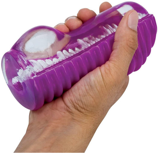 Topco Climax Gems Hand Job Stroker is a small solo male masturbation device for solo play or foreplay. TPR hand job stroker sensual addition to fore.