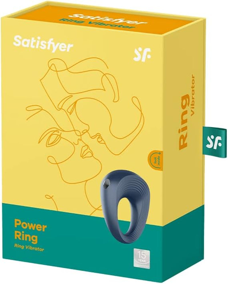 Power Ring Cock Ring | Cock Ring | 10 Vibration Programs | Waterproof (IPX7) | Rechargeable Battery | Skin-Friendly Silicone