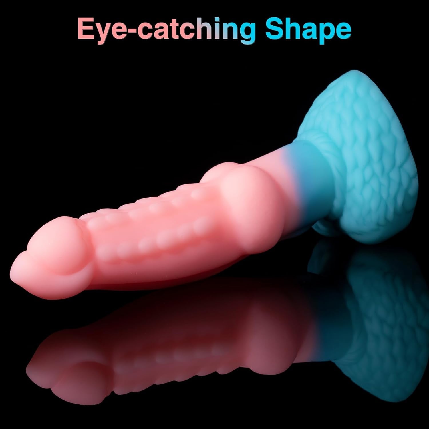 Huge Thick Big Dragon Dildo, Soft Silicone Monster Anal Dildo Sex Toys with Strong Suction Cup, 8.7" Realistic Fantasy Large Knot Dildo for Adult Women Men Pop, Pink G Spot Dog Dildo