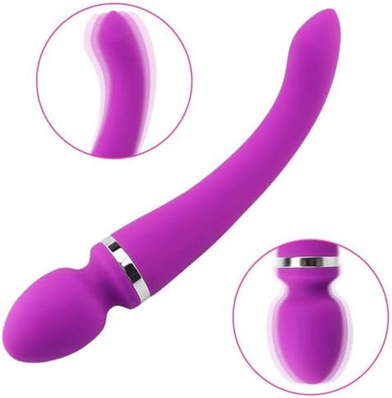 Mini Size Handheld Portable Pocket Bullet Tool Portable Soft Toys for Women Pleasure, Electric 10 Modes Quiet Waterproof Bullet Rod Powerful Stick for Neck, Head, Foot Massage Relax (Purple)