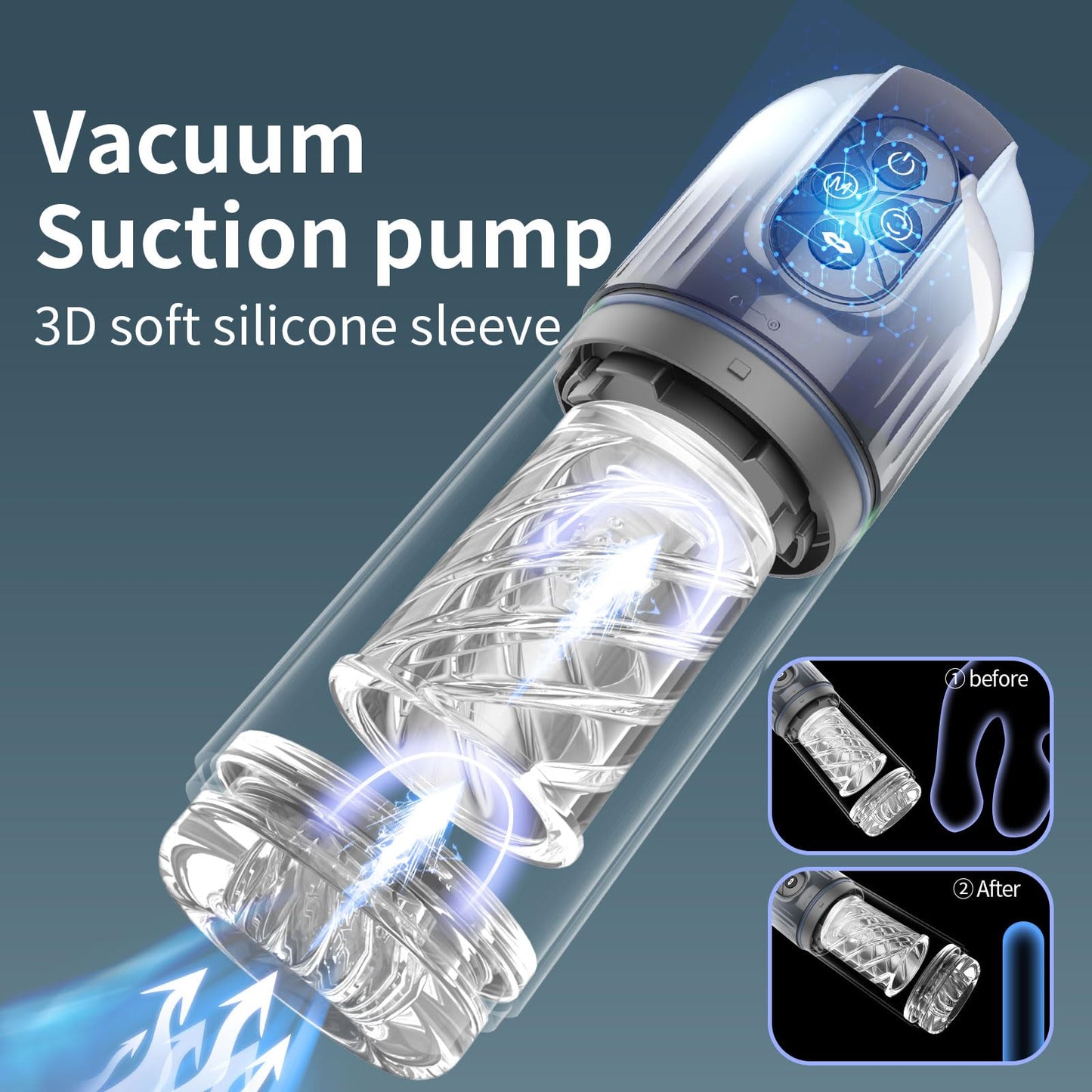 Pocket Pusey for Men Realistic Male Masterburbter Cup Male Masterburbaters Exciting toys with Powerful Suction Pocket Pussy Vagina Rotating Vacuum Pump Electric Pocket Puzzy Tight Men's Hoodies