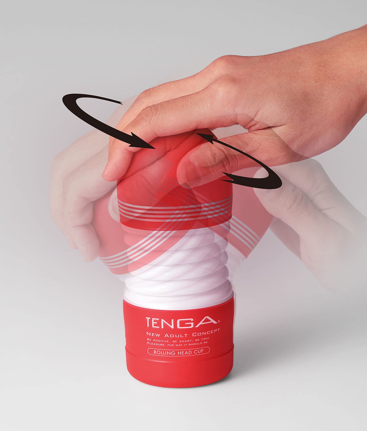 TENGA TOC-203 Pre-Lubricated Rolling Head Male Masturbator Cup with Powerful Suction