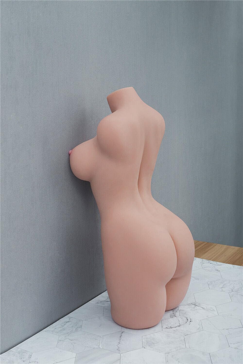 Lifelike Sex Doll Torso Male Masturbator with Big Boobs Butt Tight Vaginal Anal,Female Torso Love Doll Adult Male Sex Toys for Men Hands Free Sex Fun (9kg)