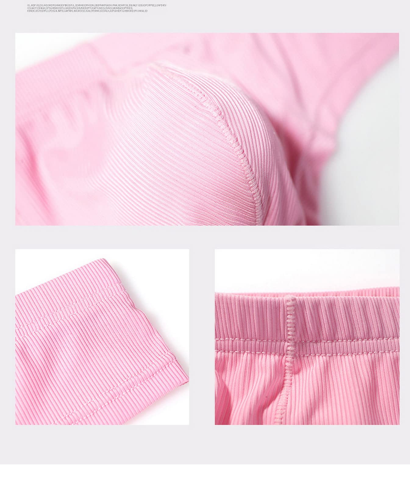 Faringoto Men's Underwear Basic Micro Soft Breathable Dual Pouch Briefs Pink