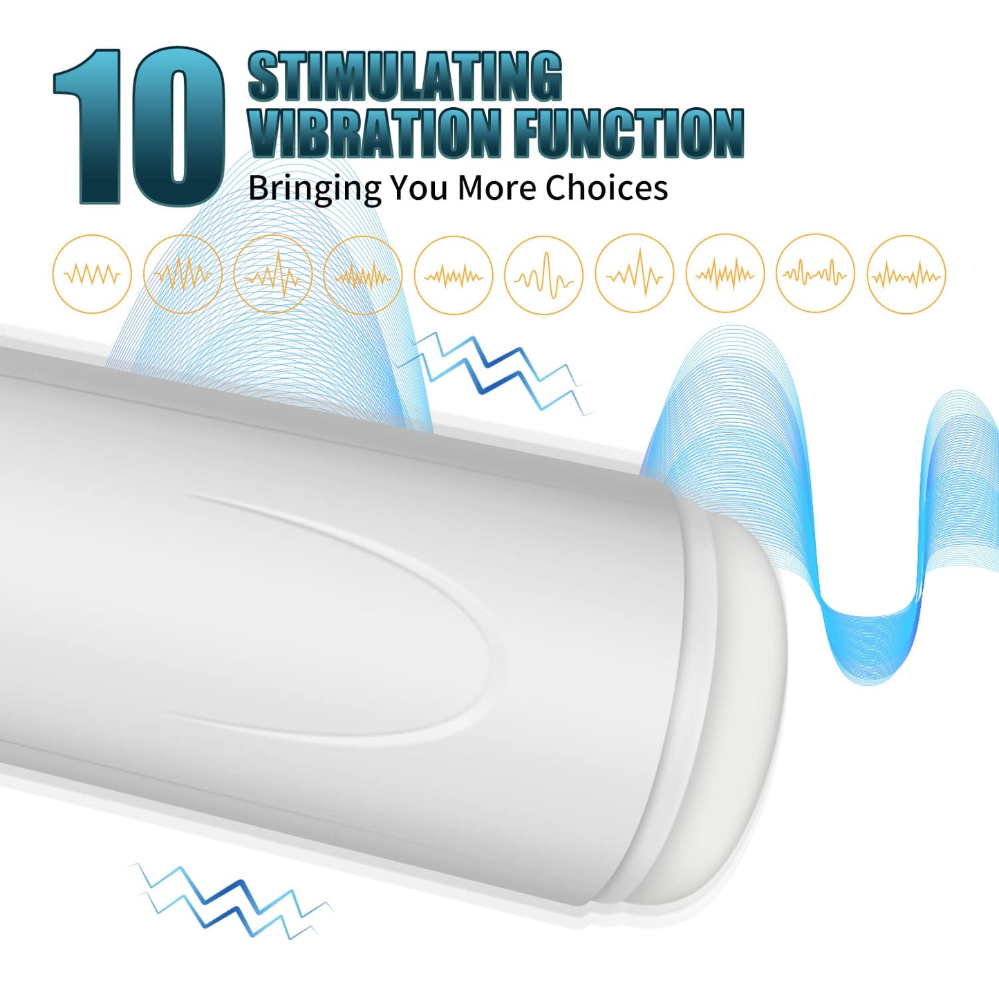 Automatic Sucking Rotating Male Masturbator Cup with 7 Suction & 10 Vibration, Super Quite Blowjob Male Masturbator Cup Strokers Pocket Pussy, 3D Large Grain Texture Deep Penis Stroker, Male Sex Toys