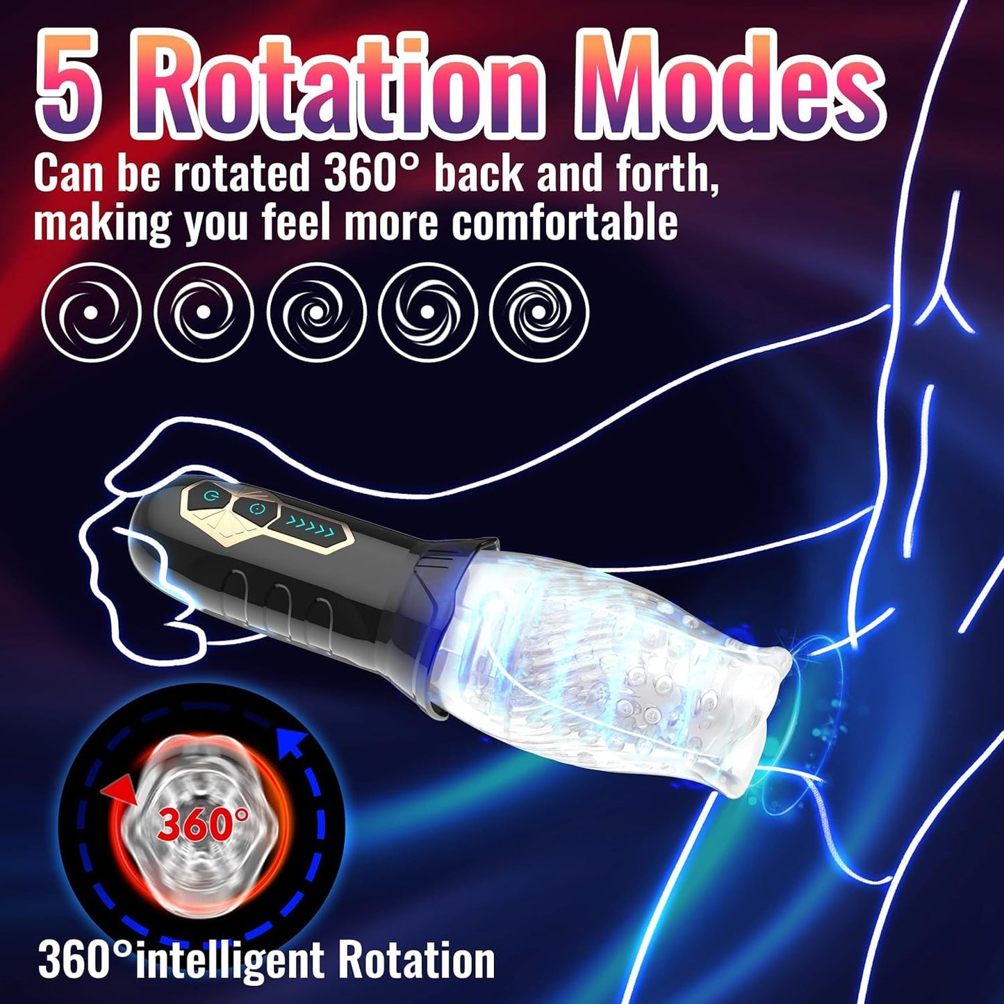 Automatic Male Masterburbter Cup Male Masterburbaters Self Underwear Pocket Pussy Male Masterburbaters Auto Suction BlowjobSex Machine for Male Hands Free Masturbators Sex Toys for Men Sweater