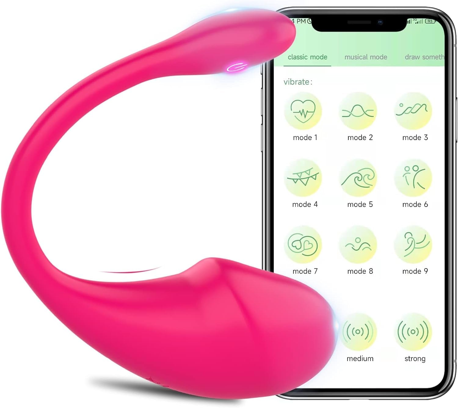 Long Distance Control Women Vibrateur Massage - Quiet, Powerful, Waterproof, 10 Speeds, USB Charging, Red SG1214V2.112, Ship from Canada