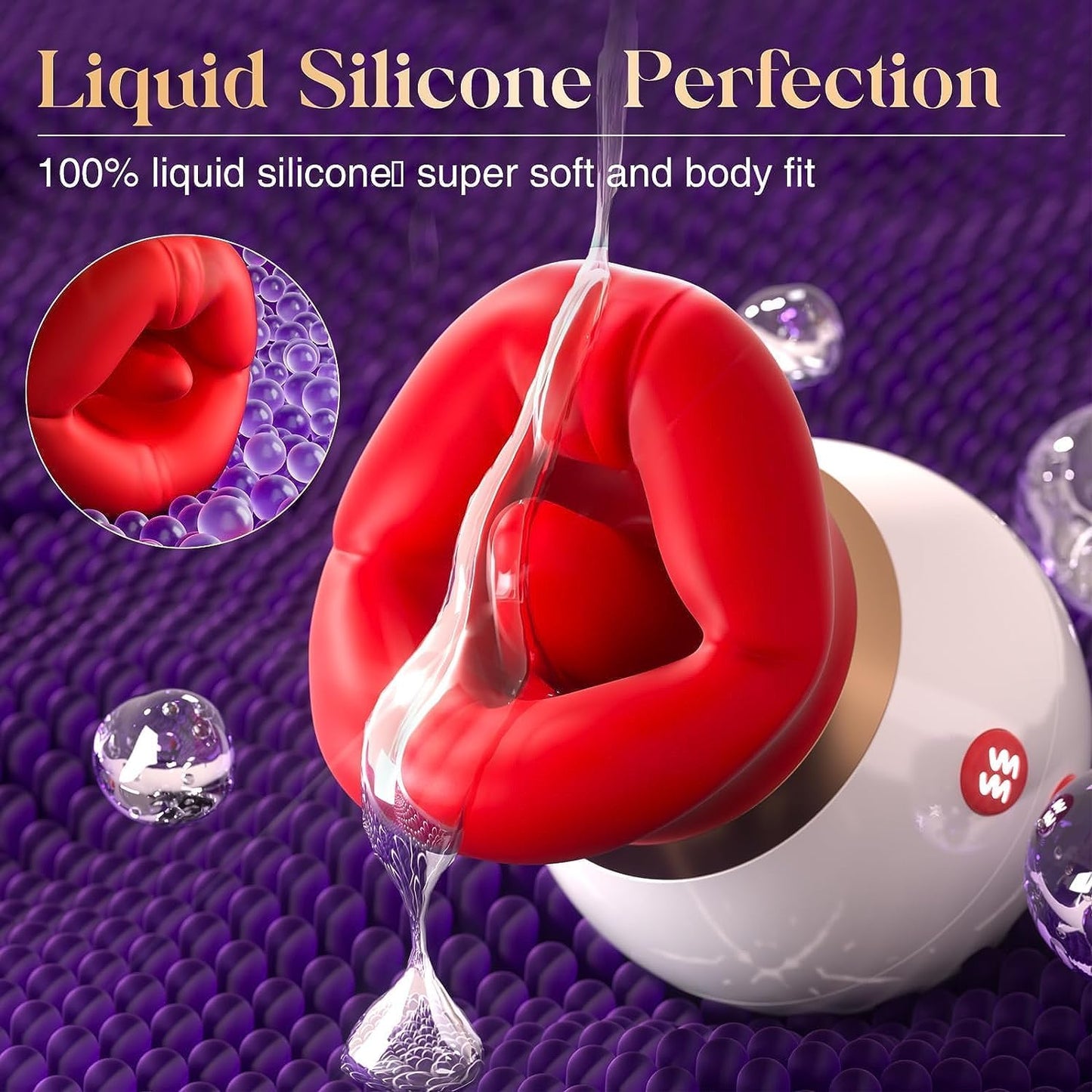 2024 New Automatic 30 Modes Sex Relaxing Toys, Rose Toy for Women Washable and Rechargeable Licking for Women, Portable Quiet Cordless USB Fast Charge,Two Dual Motor,Waterproof 1/80