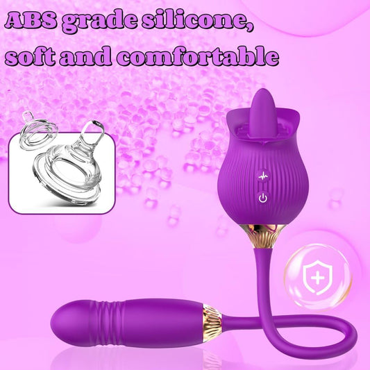 2024 Adult Stimulator for Women New Summer Adult Roses Tool 10 Times the Frequency Can Be Selected Travelling Portable Powerful Silent Waterproof Y12Y030132