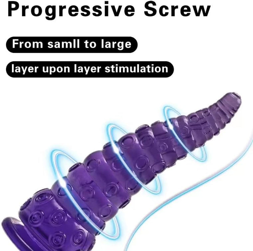 Adult Sex Toys Anal Dildo with Strong Suction Cup for Hands-Free Play,Tentacle Dildo Realistic Octopus Dildo for Vaginal G-Spot & Anal Sex Monster Dragon Dildo for for Women